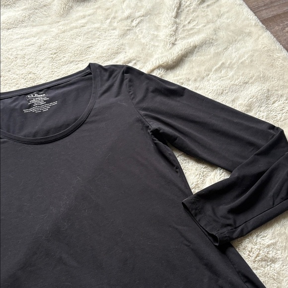 L.L. Bean Long Sleeve Tee  L | Black | Outdoor | minimalist capsule wardrobe - Picture 3 of 4